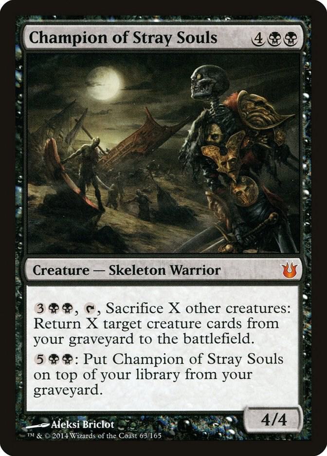 Champion of Stray Souls 63 card from Born of the Gods