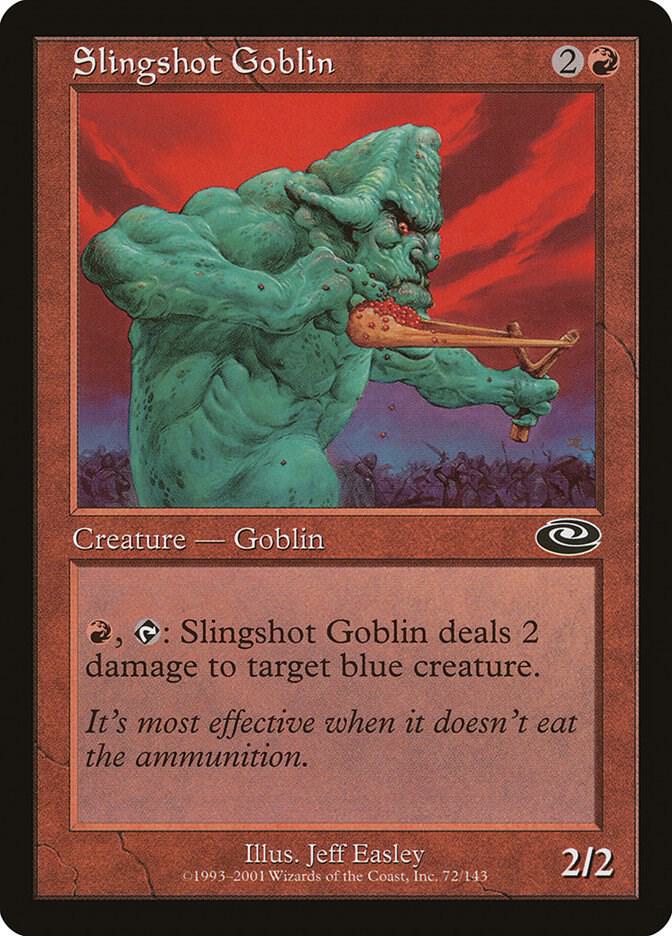 Slingshot Goblin 72 card from Planeshift