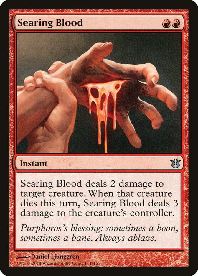 Searing Blood 111 card from Born of the Gods