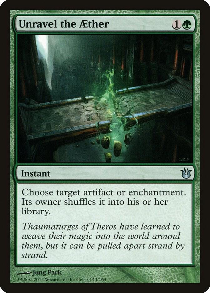 Unravel the Aether 143 card from Born of the Gods