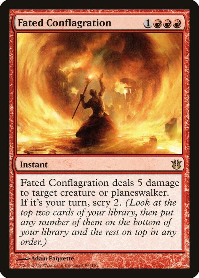 Fated Conflagration 94 card from Born of the Gods