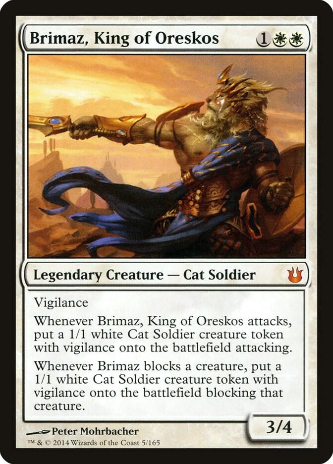 Brimaz, King of Oreskos 5 card from Born of the Gods