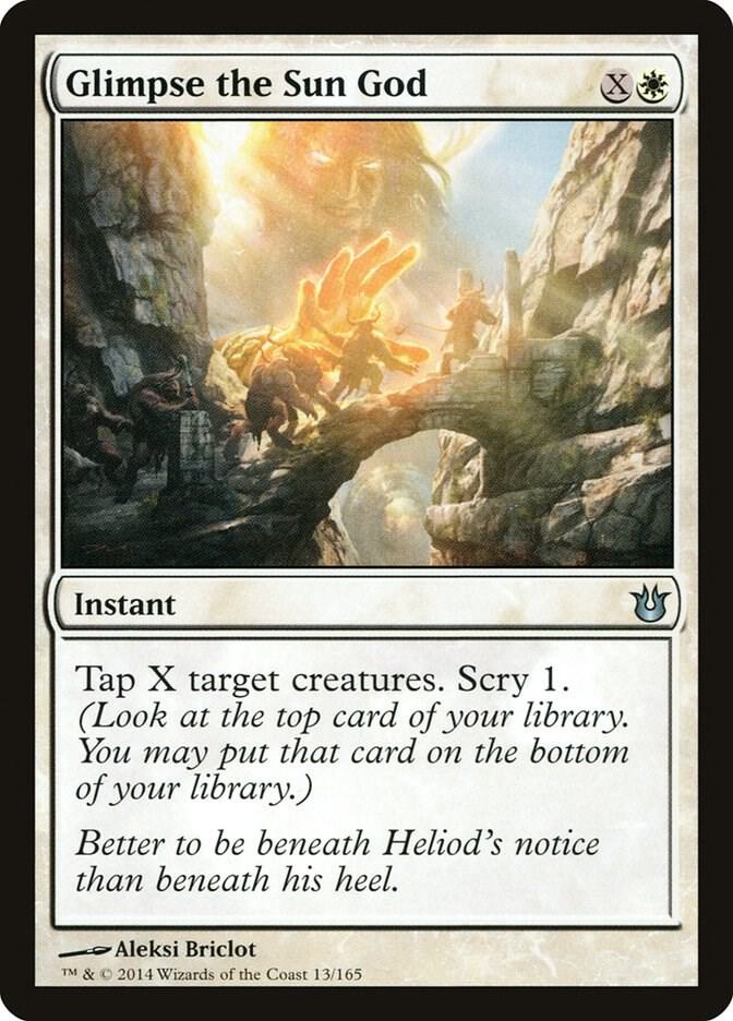 Glimpse the Sun God 13 card from Born of the Gods
