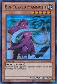 Big-Tusked Mammoth BPW2-EN013 card from Battle Pack 2: War of the Giants Round 2