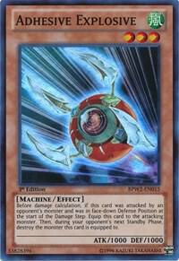 Adhesive Explosive BPW2-EN015 card from Battle Pack 2: War of the Giants Round 2