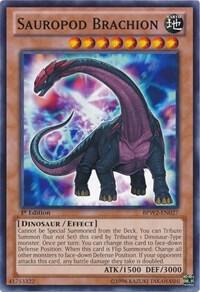Sauropod Brachion BPW2-EN027 card from Battle Pack 2: War of the Giants Round 2