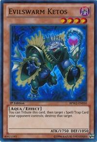 Evilswarm Ketos BPW2-EN050 card from Battle Pack 2: War of the Giants Round 2
