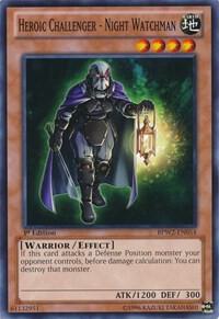 Heroic Challenger - Night Watchman BPW2-EN054 card from Battle Pack 2: War of the Giants Round 2