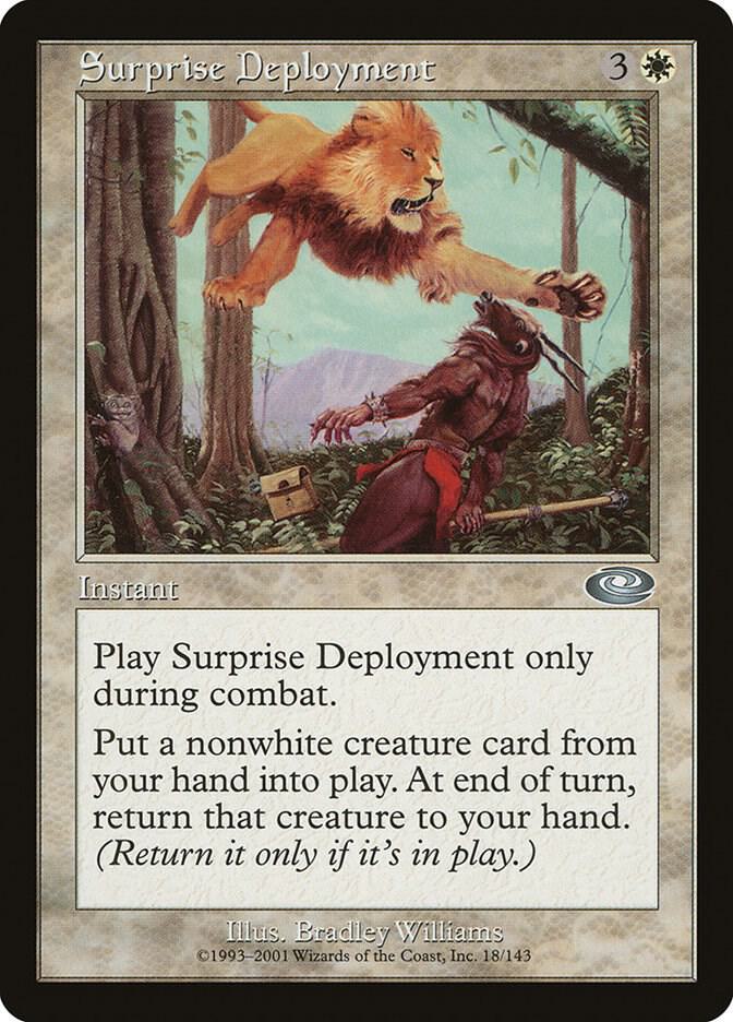 Surprise Deployment 18 card from Planeshift