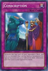 Conscription BPW2-EN085 card from Battle Pack 2: War of the Giants Round 2