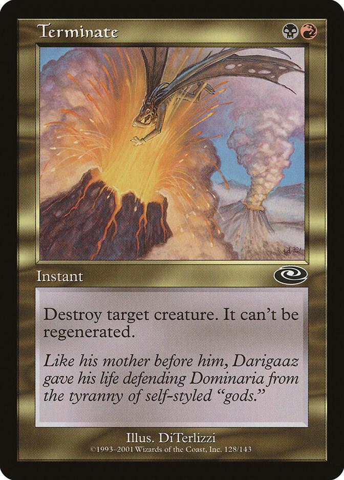 Terminate 128 card from Planeshift