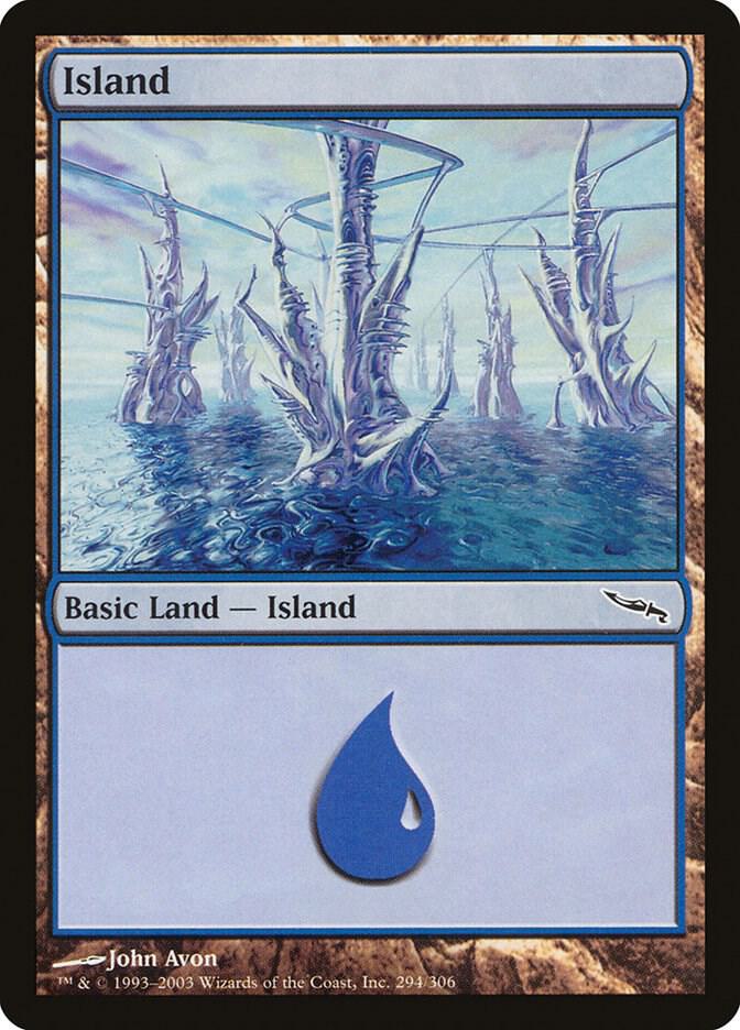 Island 294 card from Mirrodin