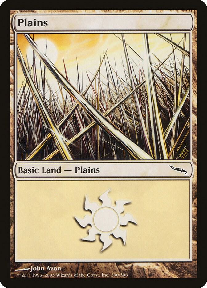 Plains 290 card from Mirrodin
