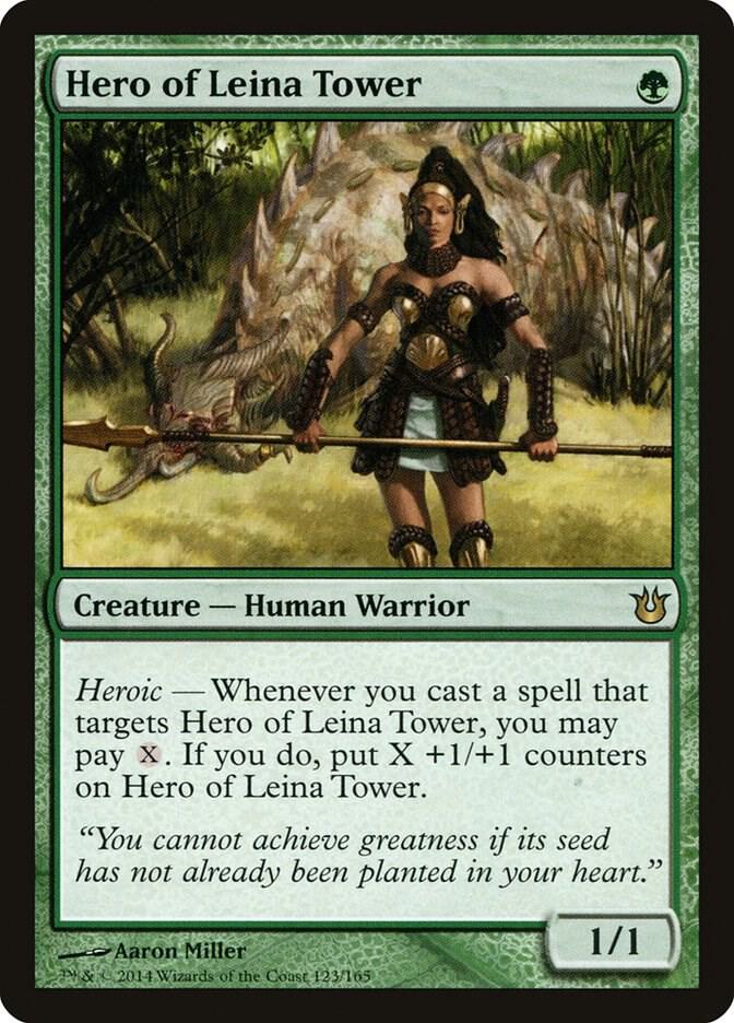 Hero of Leina Tower 123 card from Born of the Gods