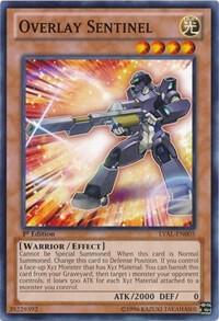 Overlay Sentinel LVAL-EN005 card from Legacy of the Valiant