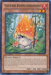 Sylvan Komushroomo LVAL-EN016 card from Legacy of the Valiant