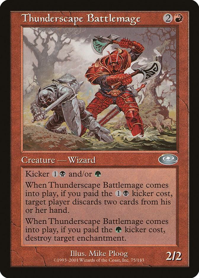 Thunderscape Battlemage 75 card from Planeshift