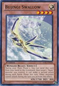 Bujingi Swallow LVAL-EN028 card from Legacy of the Valiant