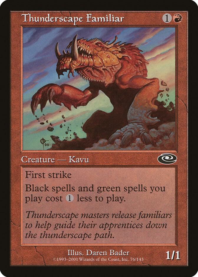 Thunderscape Familiar 76 card from Planeshift