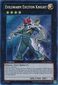 Evilswarm Exciton Knight LVAL-EN056 card from Legacy of the Valiant