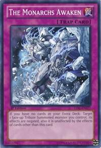 The Monarchs Awaken LVAL-EN077 card from Legacy of the Valiant