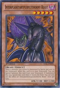 Interplanetarypurplythorny Beast LVAL-EN098 card from Legacy of the Valiant