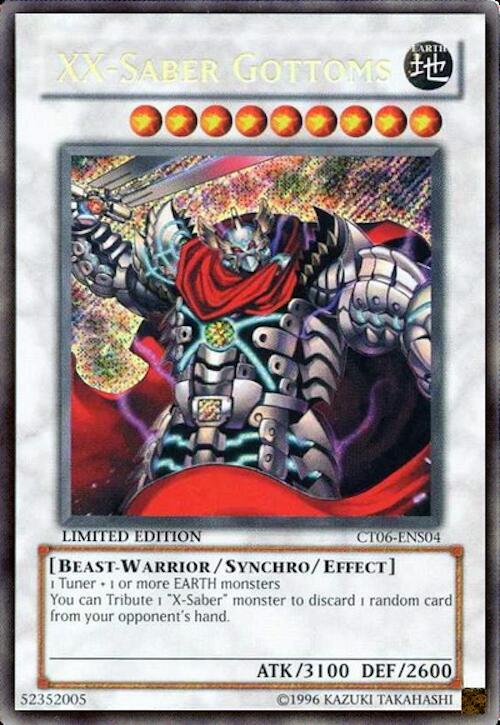 XX-Saber Gottoms CT06-ENS04 card from 2009 Collectors Tin