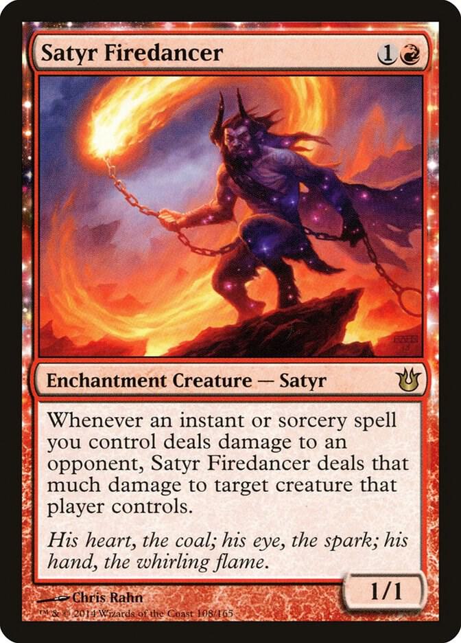 Satyr Firedancer 108 card from Born of the Gods