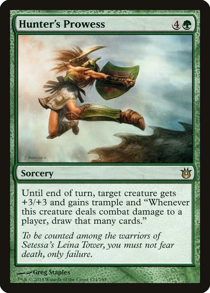 Hunter's Prowess 124 card from Born of the Gods