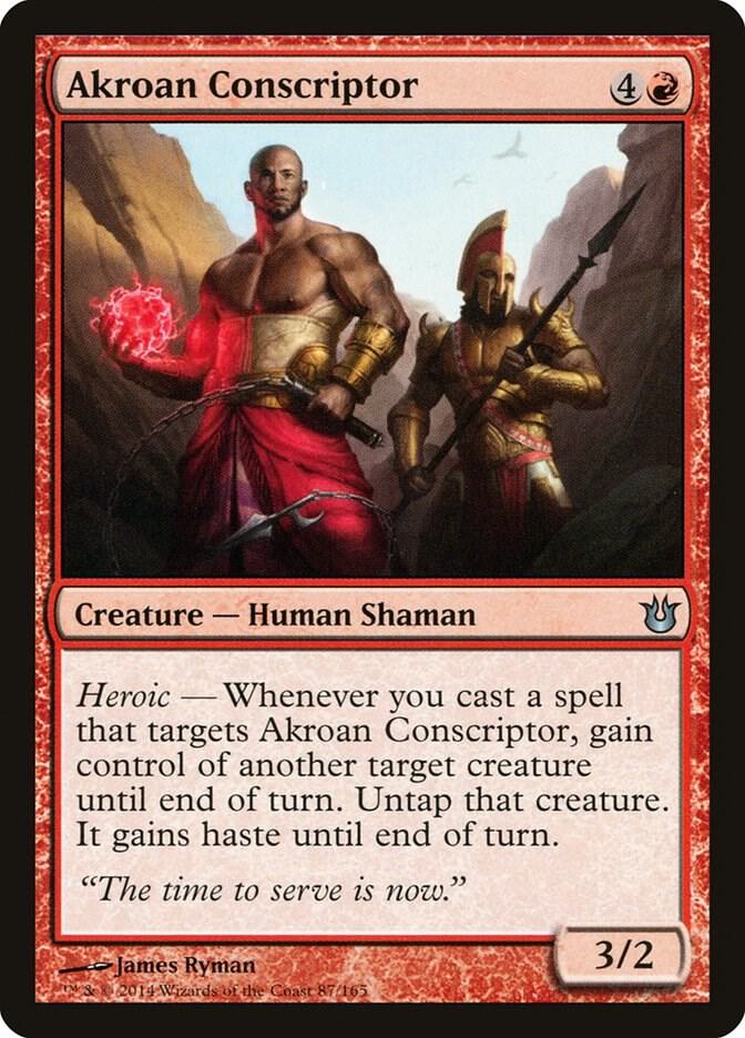 Akroan Conscriptor 87 card from Born of the Gods