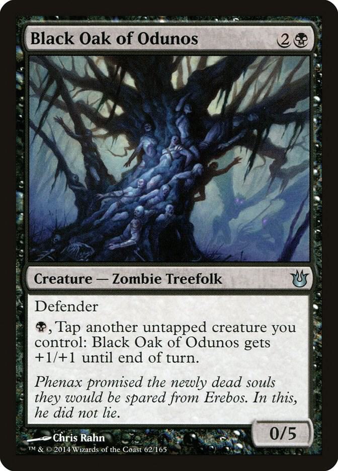 Black Oak of Odunos 62 card from Born of the Gods