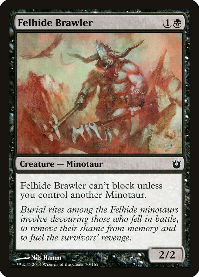 Felhide Brawler 70 card from Born of the Gods