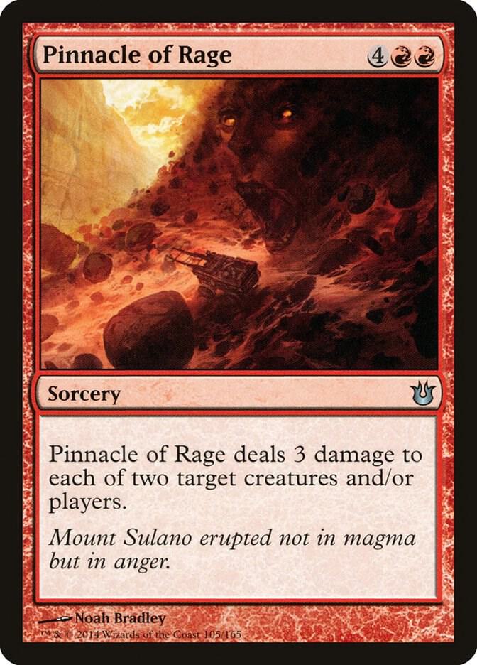 Pinnacle of Rage 105 card from Born of the Gods