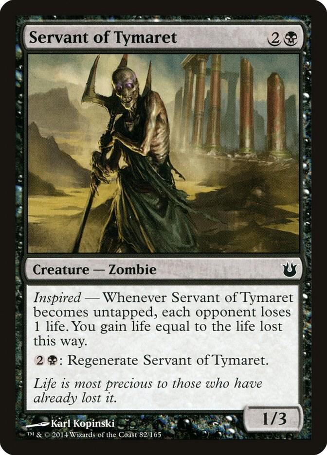 Servant of Tymaret 82 card from Born of the Gods
