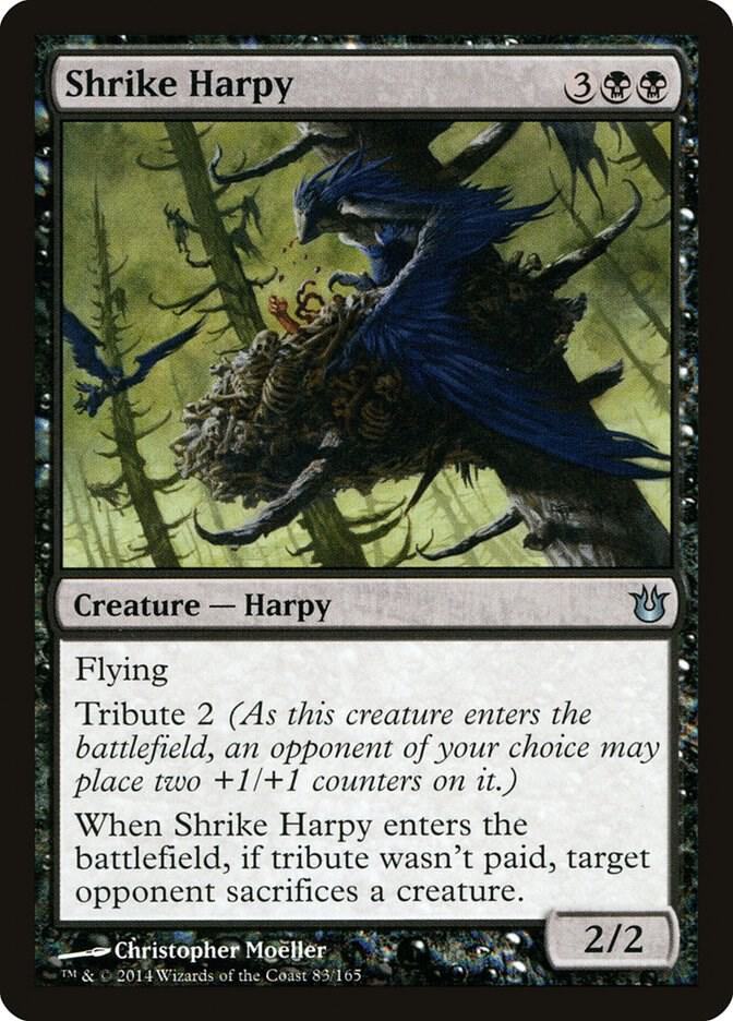 Shrike Harpy 83 card from Born of the Gods