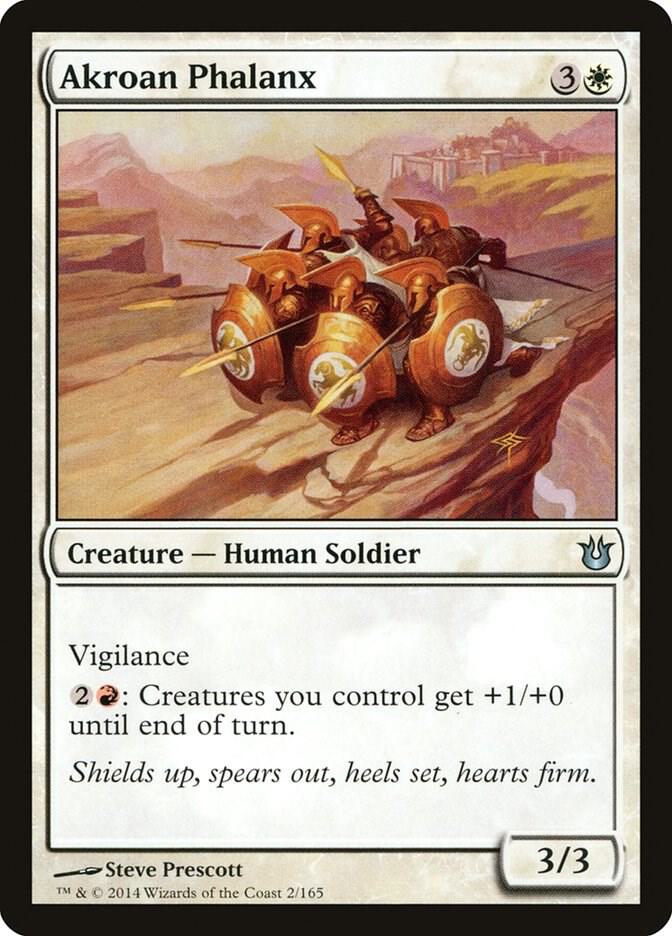 Akroan Phalanx 2 card from Born of the Gods