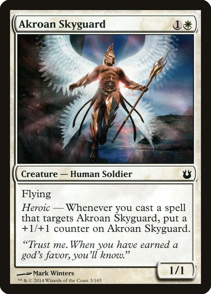 Akroan Skyguard 3 card from Born of the Gods