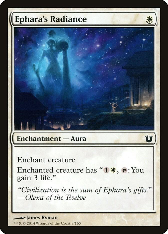 Ephara's Radiance 9 card from Born of the Gods