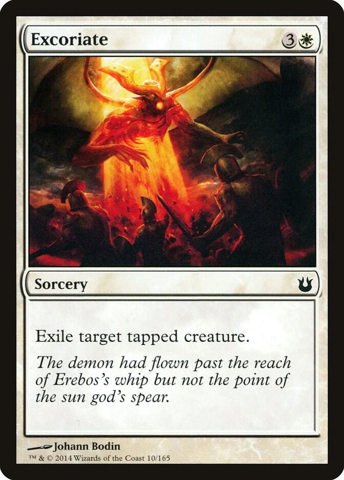 Excoriate 10 card from Born of the Gods