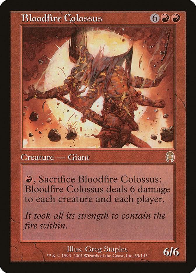 Bloodfire Colossus 55 card from Apocalypse