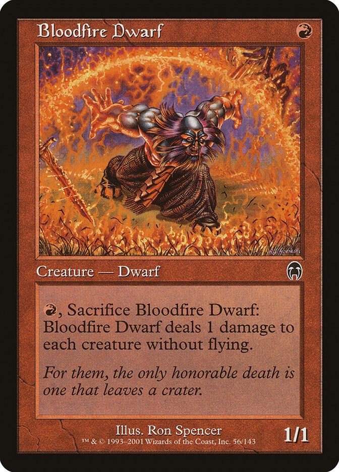 Bloodfire Dwarf 56 card from Apocalypse