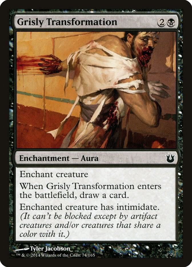 Grisly Transformation 74 card from Born of the Gods