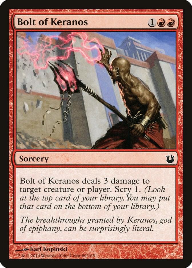 Bolt of Keranos 89 card from Born of the Gods