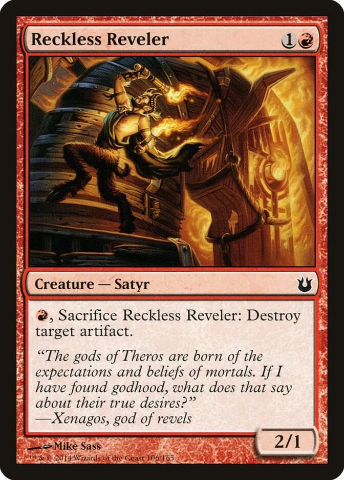 Reckless Reveler 106 card from Born of the Gods