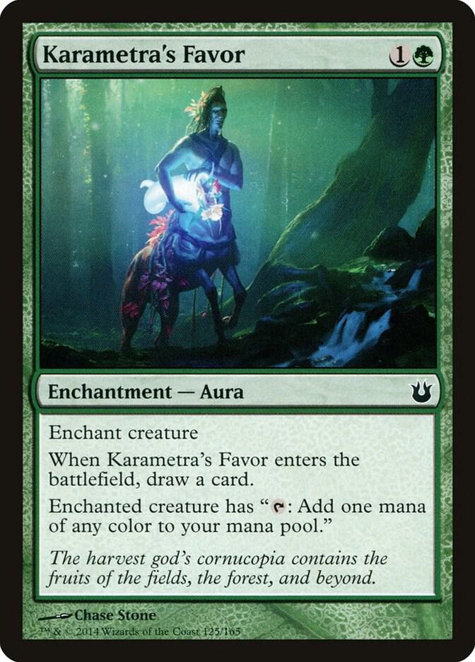 Karametra's Favor 125 card from Born of the Gods