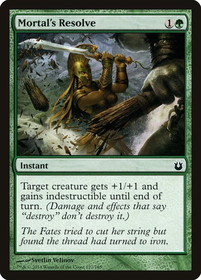Mortal's Resolve 127 card from Born of the Gods