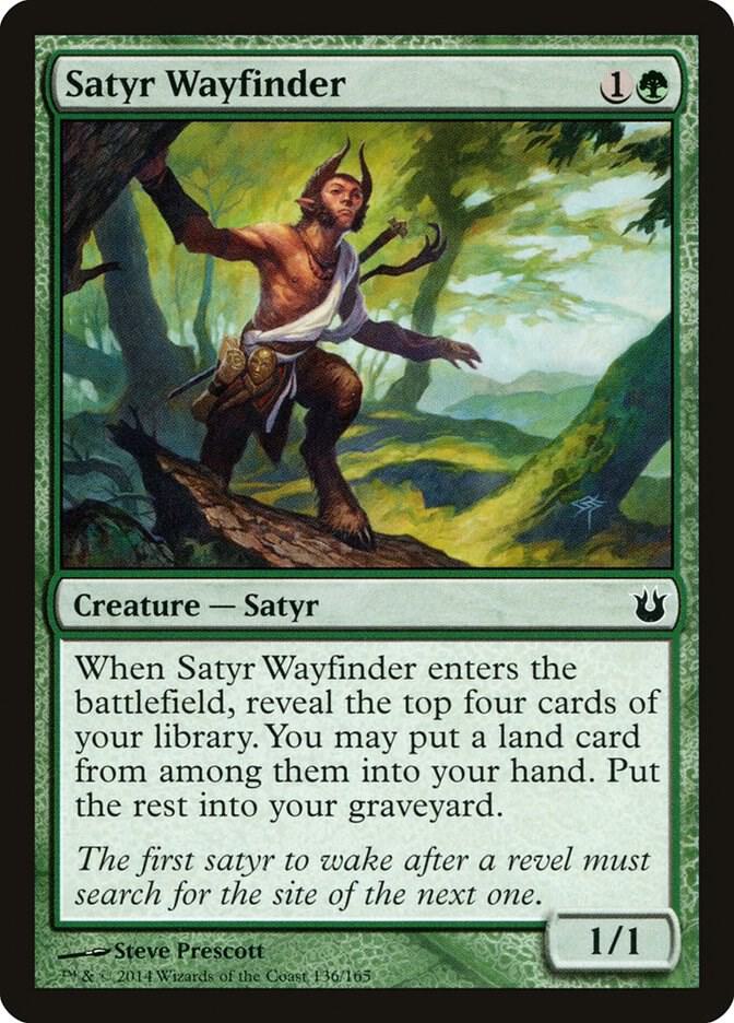 Satyr Wayfinder 136 card from Born of the Gods