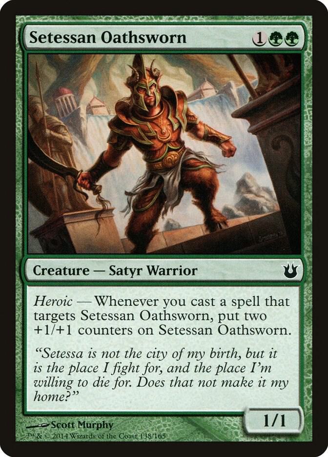 Setessan Oathsworn 138 card from Born of the Gods