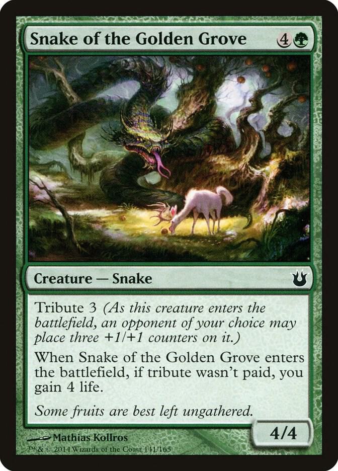 Snake of the Golden Grove 141 card from Born of the Gods