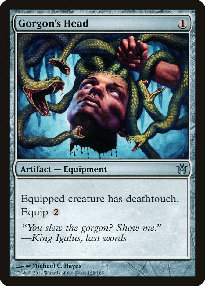 Gorgon's Head 158 card from Born of the Gods